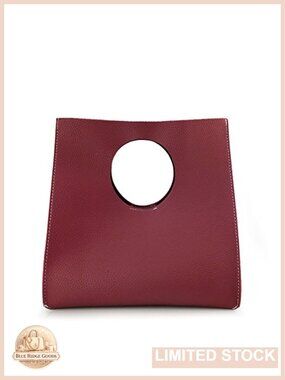 Soft PU Leather Clutch Vintage Minimalist Small Tote Handbag